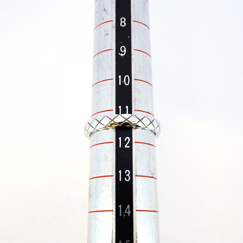 Chanel Ring Coco Crush 18K White Gold White Gold #52 Ladies