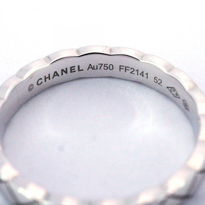 Chanel Ring Coco Crush 18K White Gold White Gold #52 Ladies