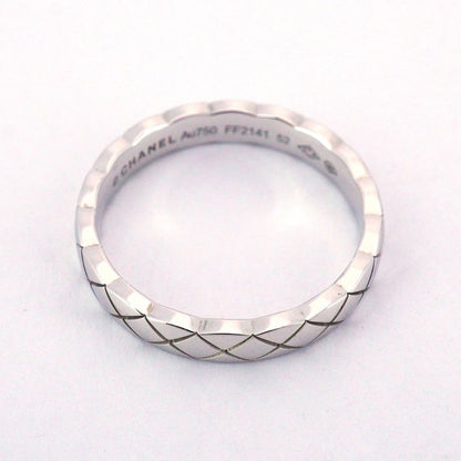 Chanel Ring Coco Crush 18K White Gold White Gold #52 Ladies