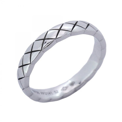 Chanel Ring Coco Crush 18K White Gold White Gold #52 Ladies