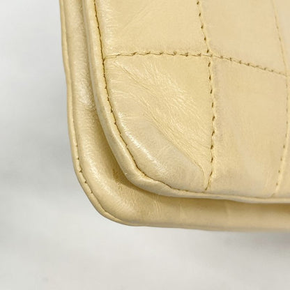 Chanel Handbag 2.55 Choco Bar Lambskin Chain Beige Gold Hardware Women