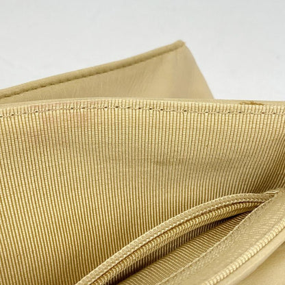 Chanel Handbag 2.55 Choco Bar Lambskin Chain Beige Gold Hardware Women