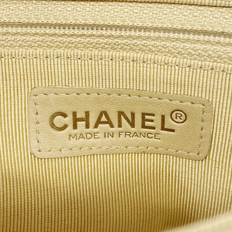 Chanel Handbag 2.55 Choco Bar Lambskin Chain Beige Gold Hardware Women