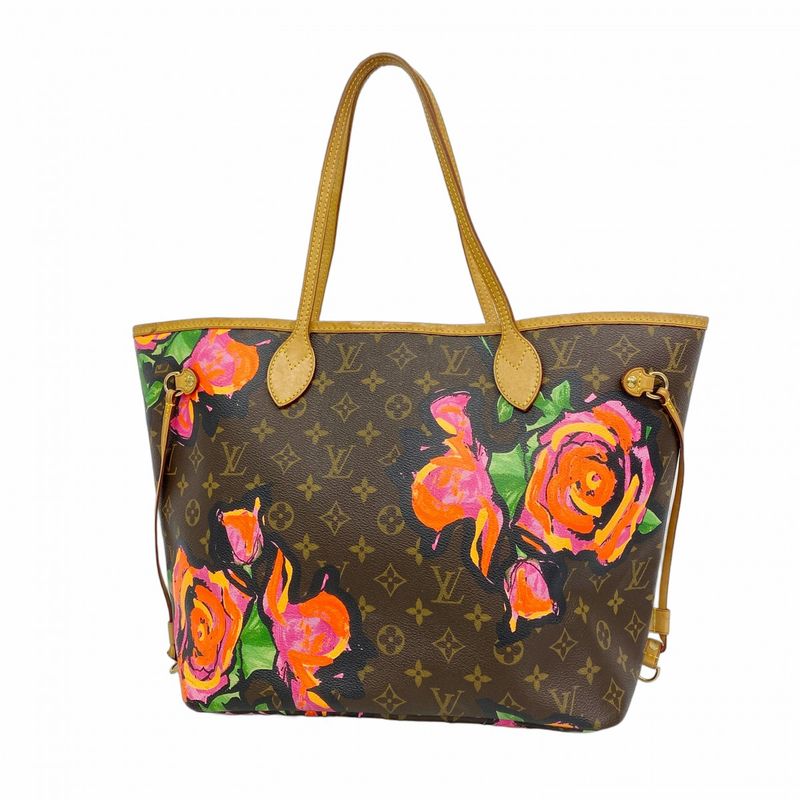Louis Vuitton Tote Bag Monogram Rose Neverfull MM M48613 Brown Ladies
