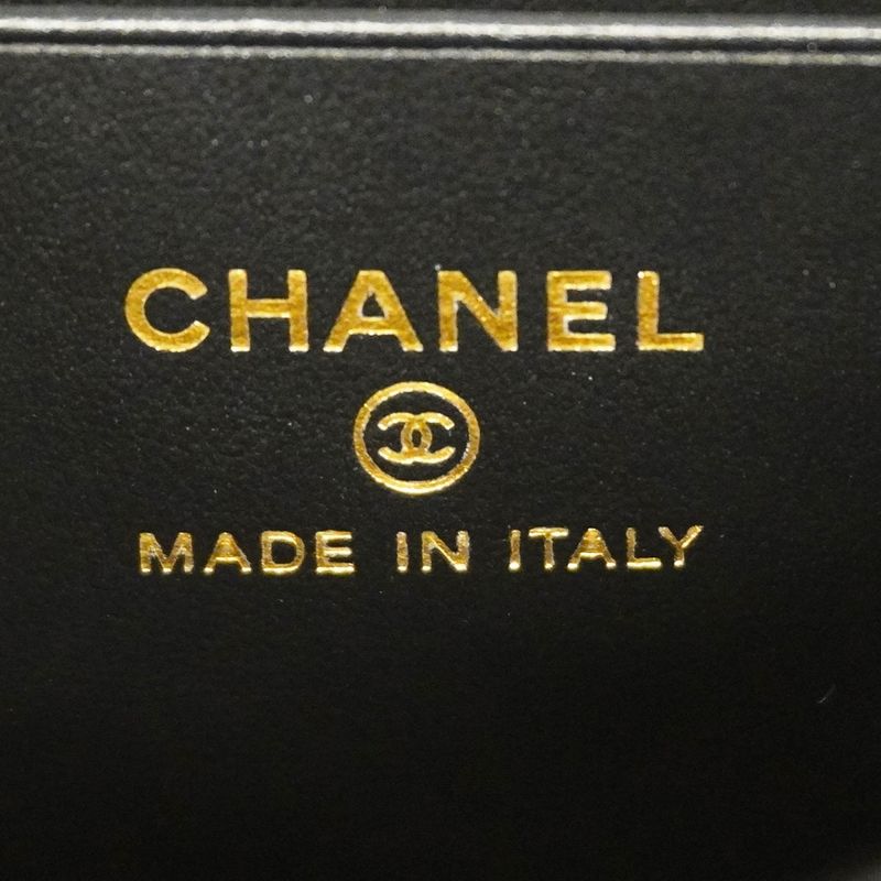 Chanel Handbag Matelasse Coco Handle Caviar Skin Black Chien Pan Gold Hardware