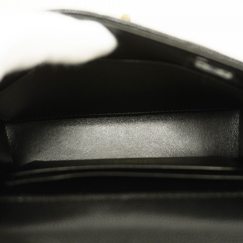 Chanel Handbag Matelasse Coco Handle Caviar Skin Black Chien Pan Gold Hardware