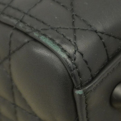 Christian Dior Handbag Canage Lady Dior Leather Black 2way Bag Ladies