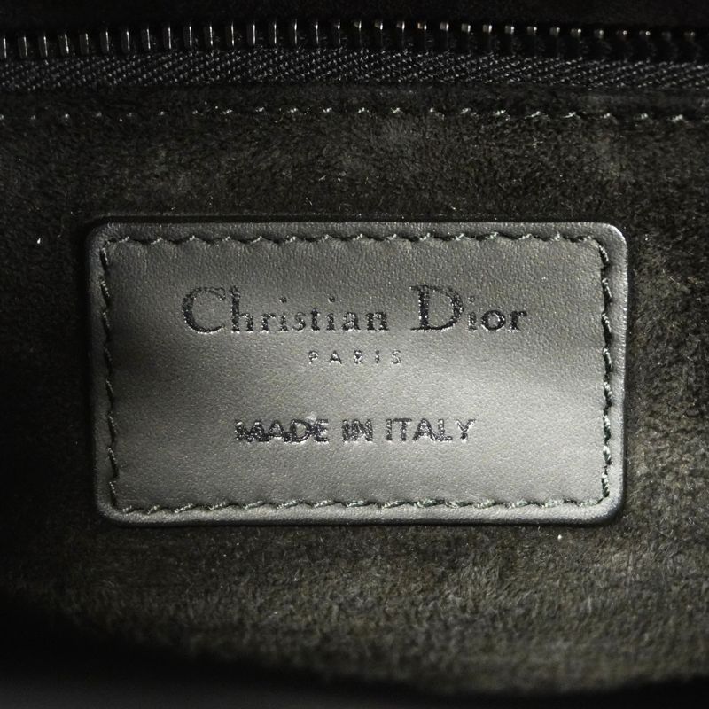 Christian Dior Handbag Canage Lady Dior Leather Black 2way Bag Ladies