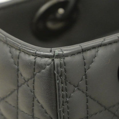 Christian Dior Handbag Canage Lady Dior Leather Black 2way Bag Ladies
