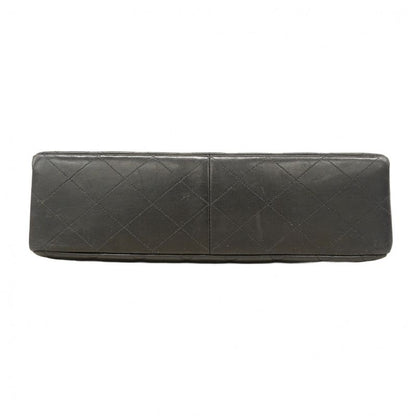 Chanel Shoulder Bag Deka Matelasse Lambskin Black Gold Hardware Women