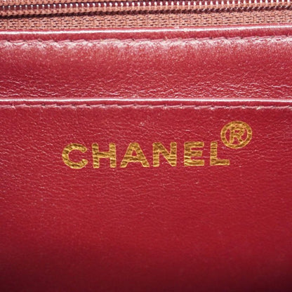 Chanel Shoulder Bag Deka Matelasse Lambskin Black Gold Hardware Women