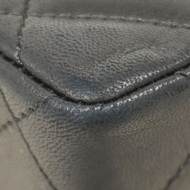 Chanel Shoulder Bag Matelasse Paris Limited Edition Lambskin Black Gold Silver