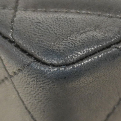 Chanel Shoulder Bag Matelasse Paris Limited Edition Lambskin Black Gold Silver