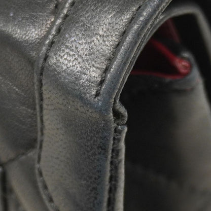 Chanel Shoulder Bag Matelasse Paris Limited Edition Lambskin Black Gold Silver