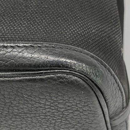 Hermes Handbag Petite St Tulle Canvas Black Silver Hardware □J Engraved Ladies