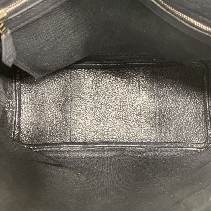 Hermes Handbag Petite St Tulle Canvas Black Silver Hardware □J Engraved Ladies