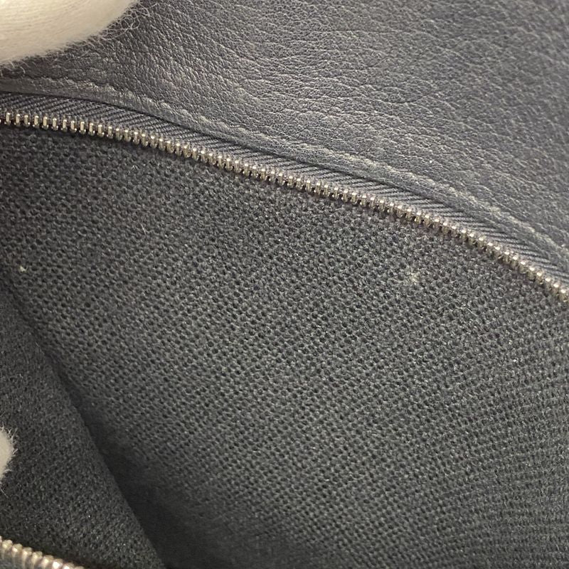 Hermes Handbag Petite St Tulle Canvas Black Silver Hardware □J Engraved Ladies