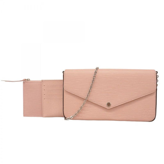 Louis Vuitton Shoulder Wallet Epi Pochette Felicie M62467 Rose Ballerine Ladies