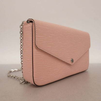 Louis Vuitton Shoulder Wallet Epi Pochette Felicie M62467 Rose Ballerine Ladies