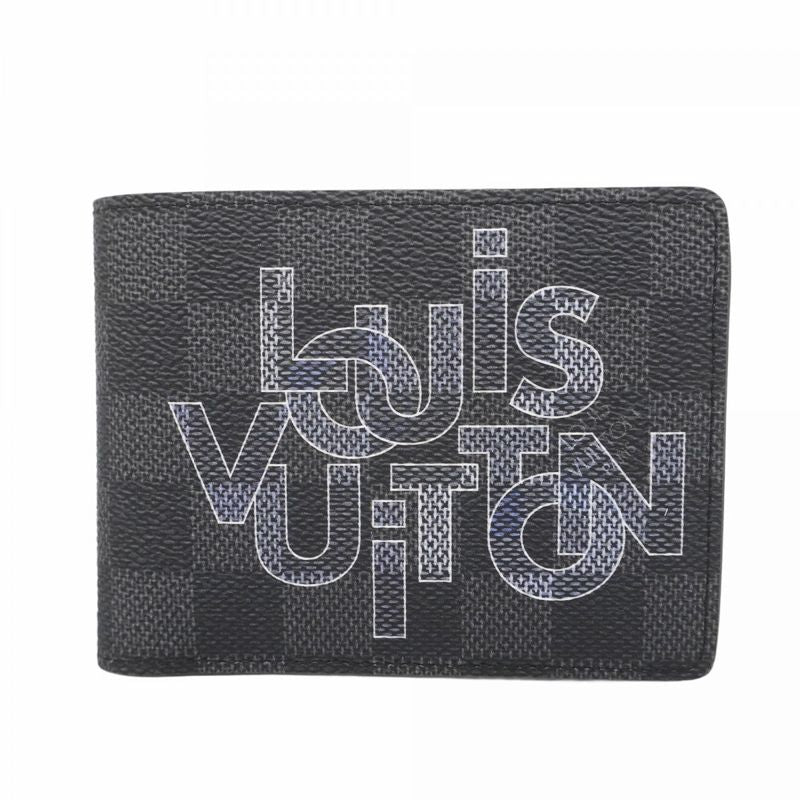 Louis Vuitton Billfold Damier Graphite Portefeuille Multiple N60303 Black Men's