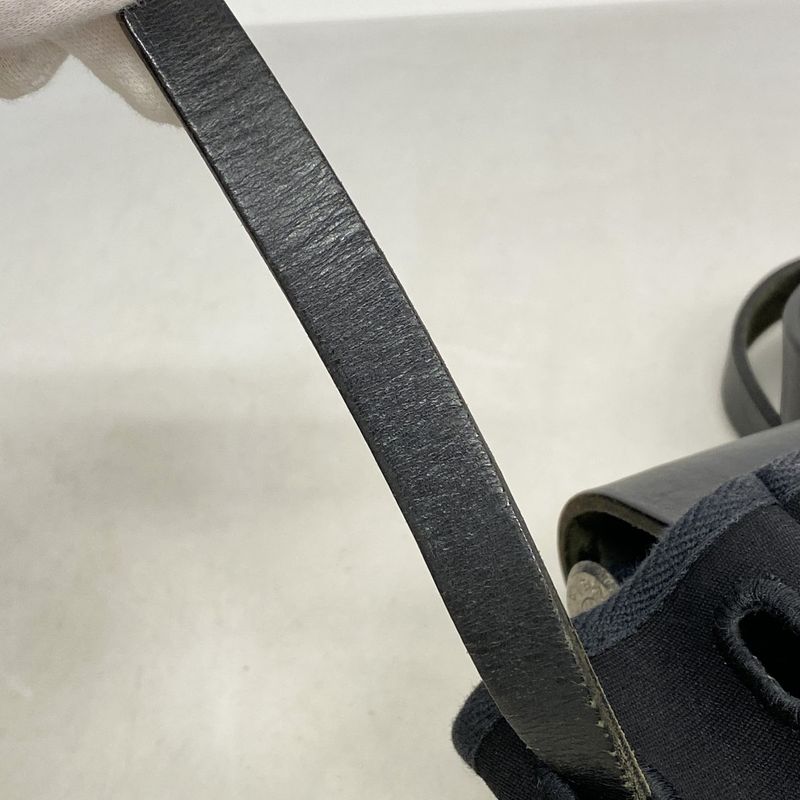 Hermes Backpack Daypack Yale Back A Dos PM Toile Officier Black Silver Hardware