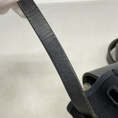 Hermes Backpack Daypack Yale Back A Dos PM Toile Officier Black Silver Hardware