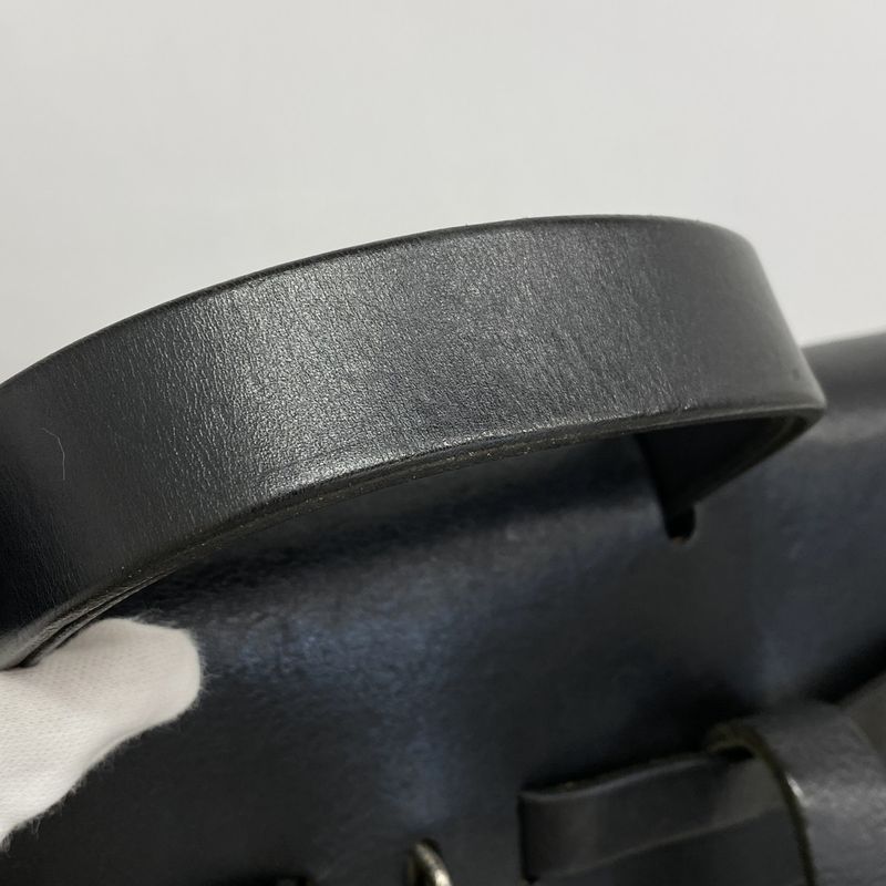 Hermes Backpack Daypack Yale Back A Dos PM Toile Officier Black Silver Hardware