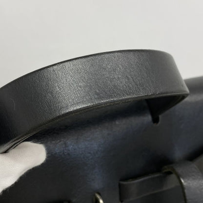 Hermes Backpack Daypack Yale Back A Dos PM Toile Officier Black Silver Hardware