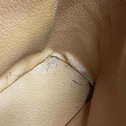 Celine Vanity Bag Macadam PVC Brown Gold Hardware Women