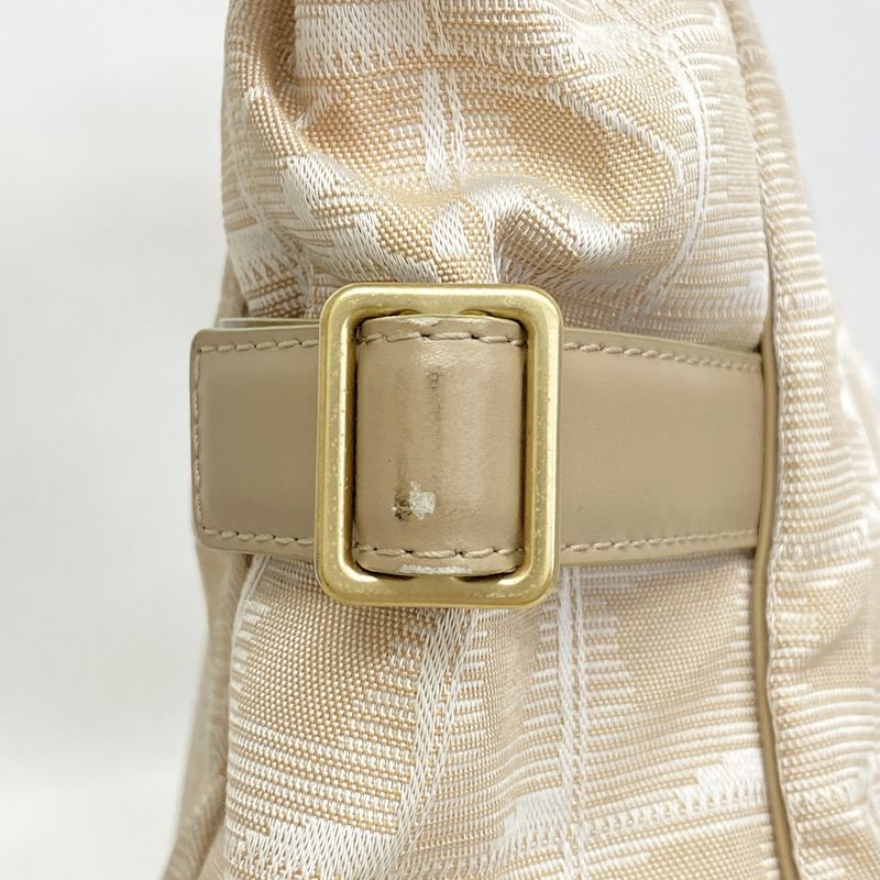 Chanel Tote New Travel Nylon Beige Gold Hardware Women's