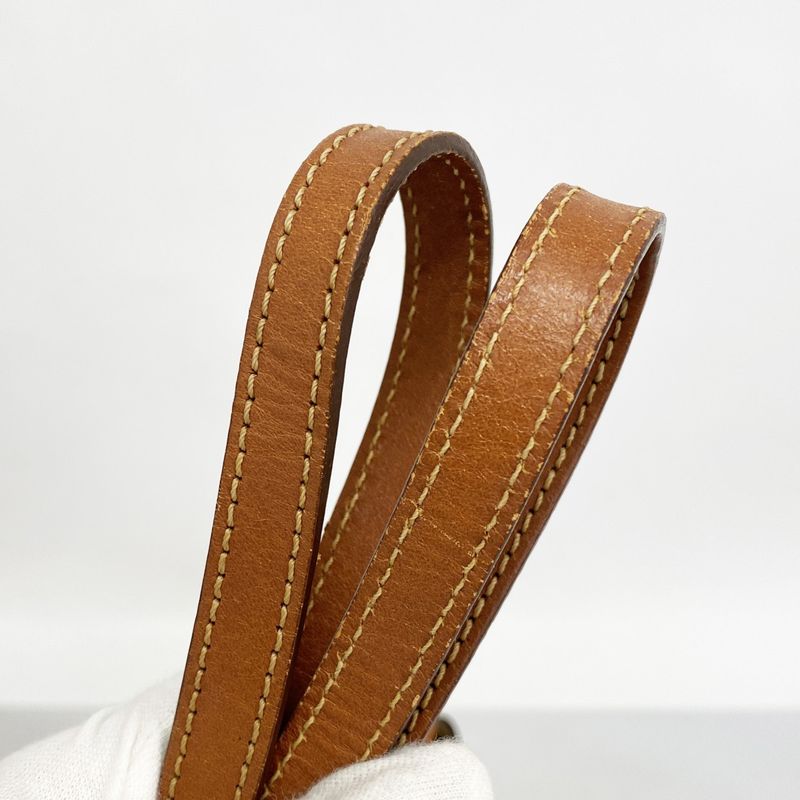 Celine Tote Bag Macadam PVC Brown Gold Hardware Women's