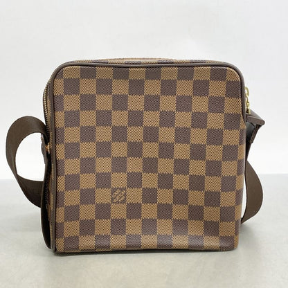 Louis Vuitton Shoulder Bag Damier Olaf PM N41442 Ebene Womens