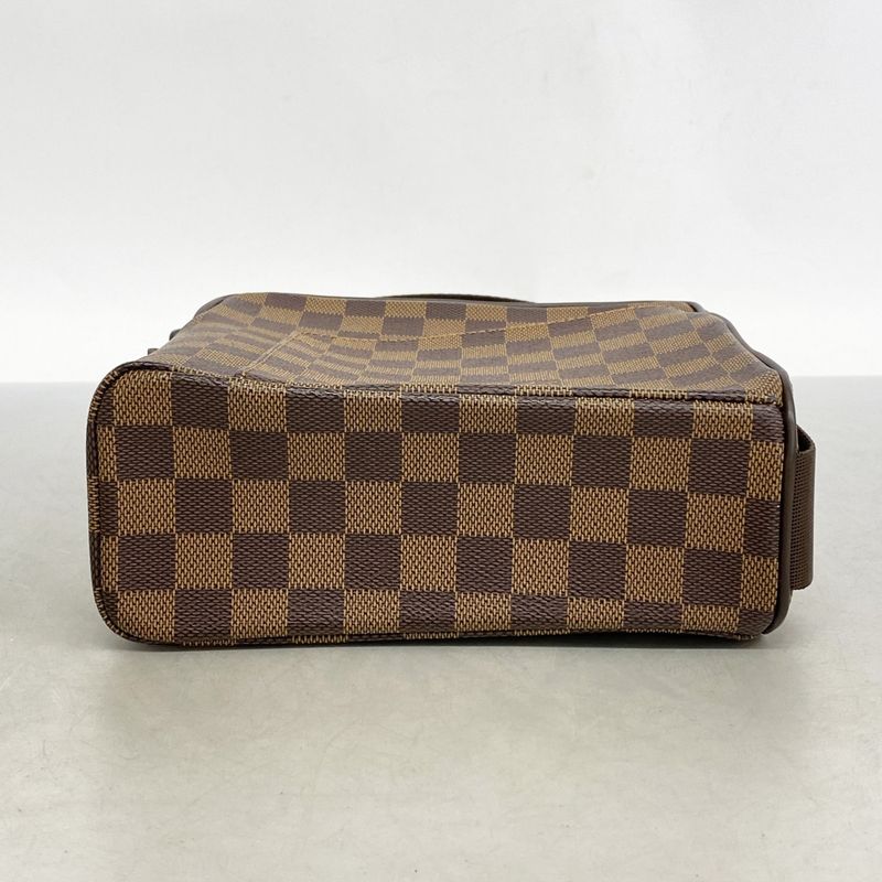 Louis Vuitton Shoulder Bag Damier Olaf PM N41442 Ebene Womens
