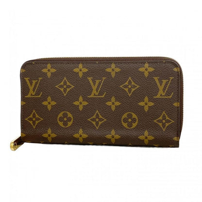 Louis Vuitton Long Wallet Monogram Zippy Wallet M42616 Brown Men Women Unisex