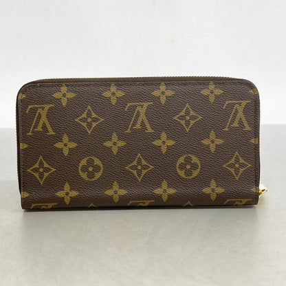 Louis Vuitton Long Wallet Monogram Zippy Wallet M42616 Brown Men Women Unisex