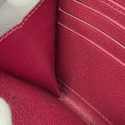 Louis Vuitton Long Wallet Monogram Zippy Wallet M41895 Brown Fuchsia Women