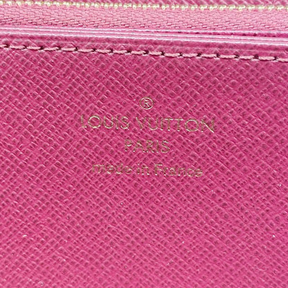 Louis Vuitton Long Wallet Monogram Zippy Wallet M41895 Brown Fuchsia Women