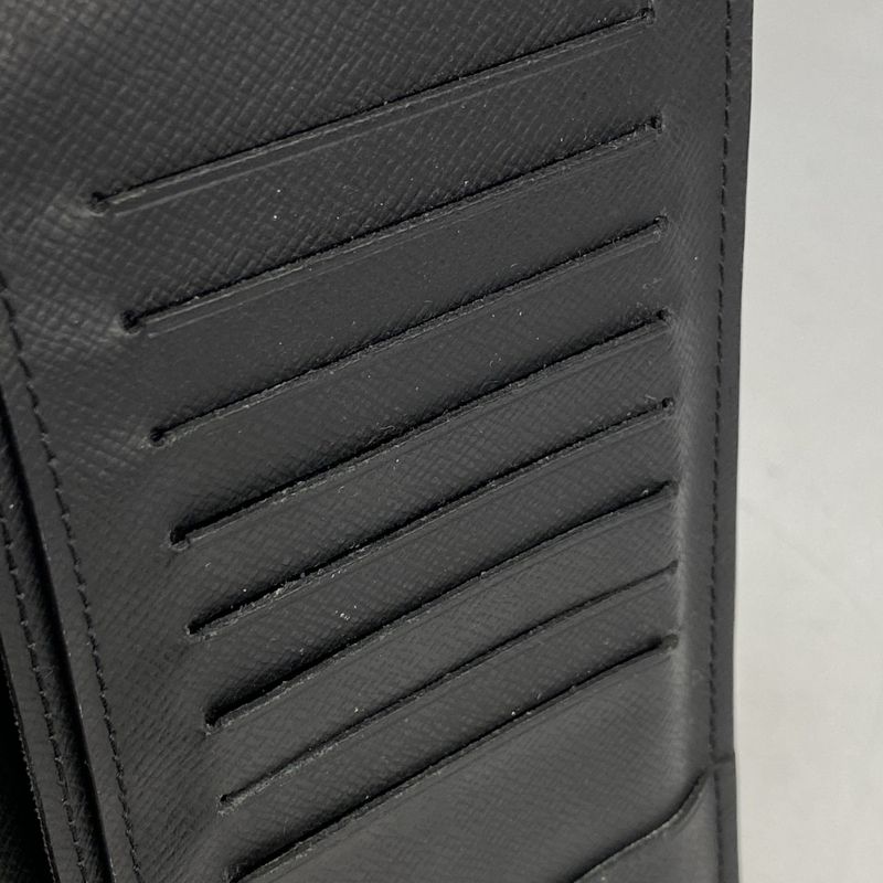 Louis Vuitton Taiga Portefeuille Blazer M30501 Black Men's Long Wallet