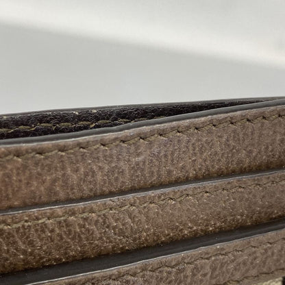 Gucci Card Case Ophidia 523159 PVC Brown Gold Hardware Men Ladies Unisex