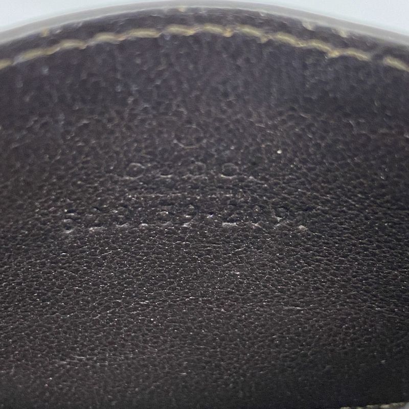 Gucci Card Case Ophidia 523159 PVC Brown Gold Hardware Men Ladies Unisex