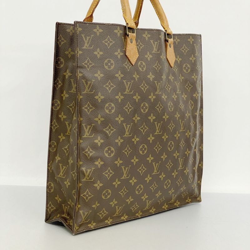 Louis Vuitton Tote Bag Monogram Sac Pla M51140 Brown Women