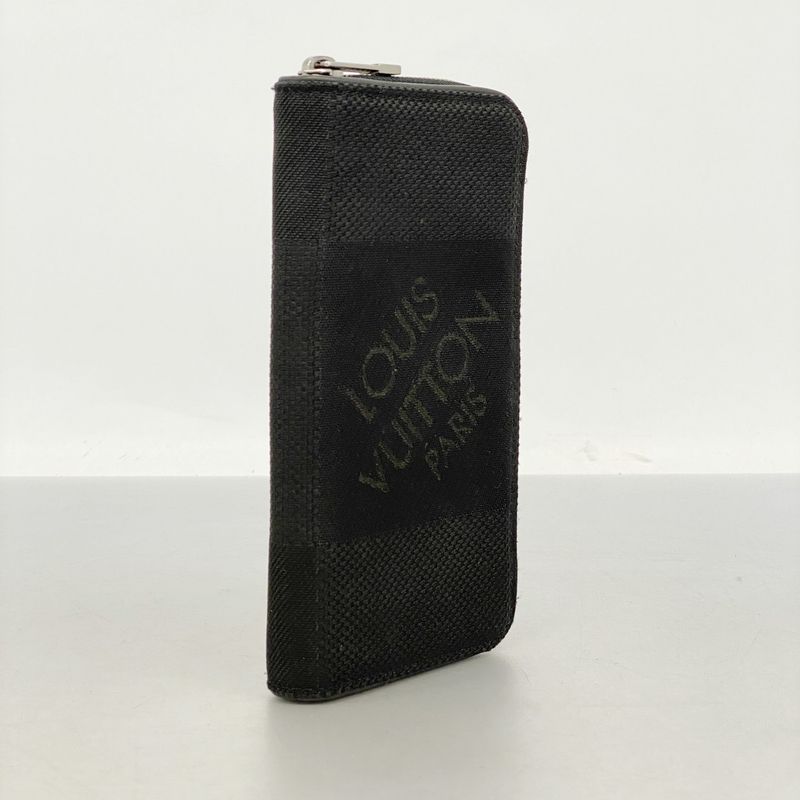 Louis Vuitton Damier Jaean Portefeuille Long Wallet Ronzippe M93546 Noir Black