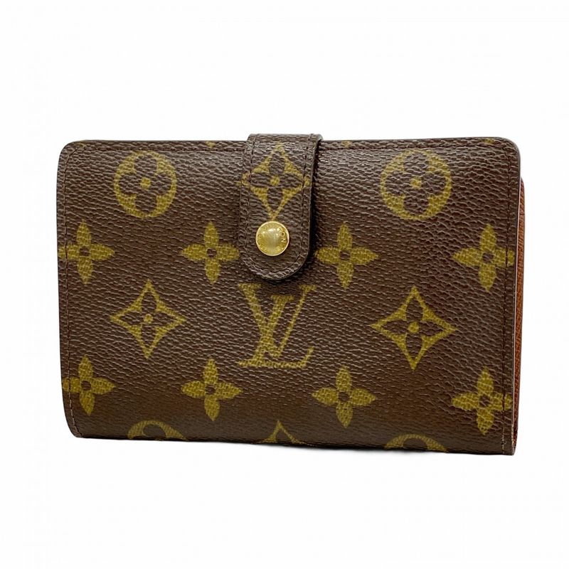 Louis Vuitton Wallet Monogram Porte Monnaie Viennois M61663 Brown Ladies