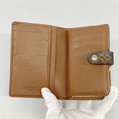 Louis Vuitton Wallet Monogram Porte Monnaie Viennois M61663 Brown Ladies