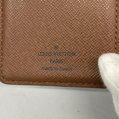 Louis Vuitton Wallet Monogram Porte Monnaie Viennois M61663 Brown Ladies