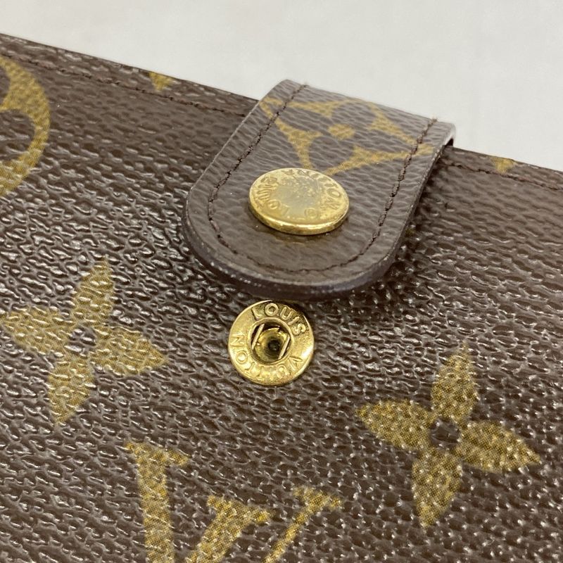 Louis Vuitton Wallet Monogram Porte Monnaie Viennois M61663 Brown Ladies