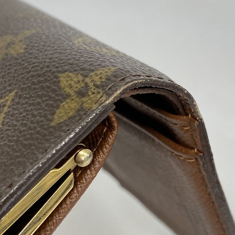 Louis Vuitton Wallet Monogram Porte Monnaie Viennois M61663 Brown Ladies