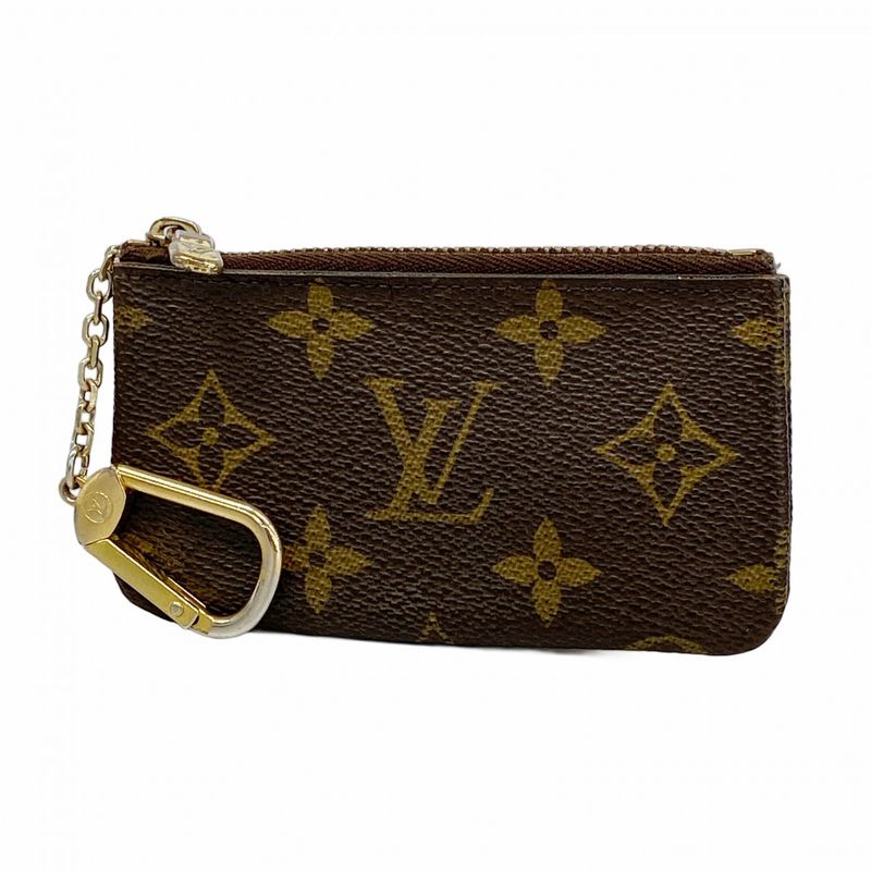 Louis Vuitton Coin Case Monogram Pochette Cles M62650 Brown Men Women Unisex