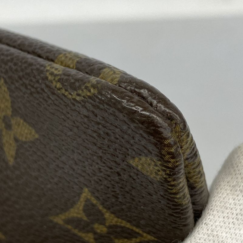 Louis Vuitton Coin Case Monogram Pochette Cles M62650 Brown Men Women Unisex