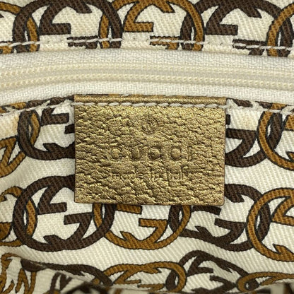 Gucci Tote Bag GG Canvas Princy 163805 Canvas Brown Gold Hardware Women's